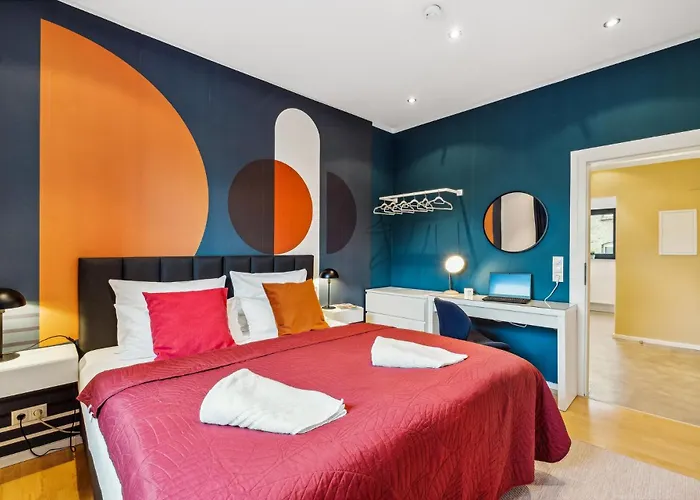 Maremar - City Design Apartment - 2 Schlafzimmer - Luxus Boxspringbetten - Kueche - Highspeed Wifi - Arbeitsplaetze